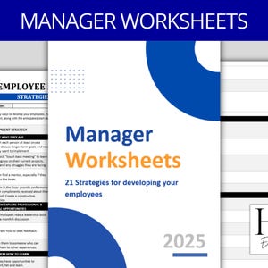 Manager Training Worksheets | Management Template | New Development Strategies | Leadership & Coaching | Employee Performance | HR