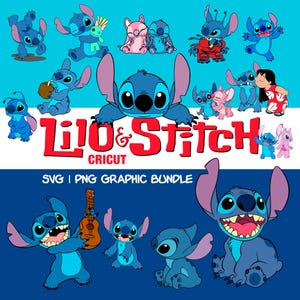 LILO & STITCH Graphic MEGA Bundle, Svg Files for Cricut, Silhouette Cut Files, Clipart, Svg for Shirts, designs and more Cricut, Silhouette.