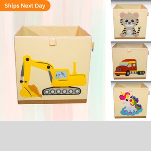 Tiger Cub Toy Box: Washable Collapsible Storage Bin for Nursery