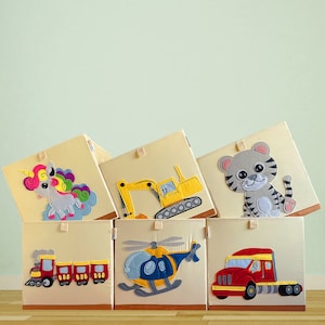 Product 4 Kids Collapsible Toy Storage Bin, Toy Clothing Books Box Organizer, Foldable Toy Storage Bin, Washable Storage Bin