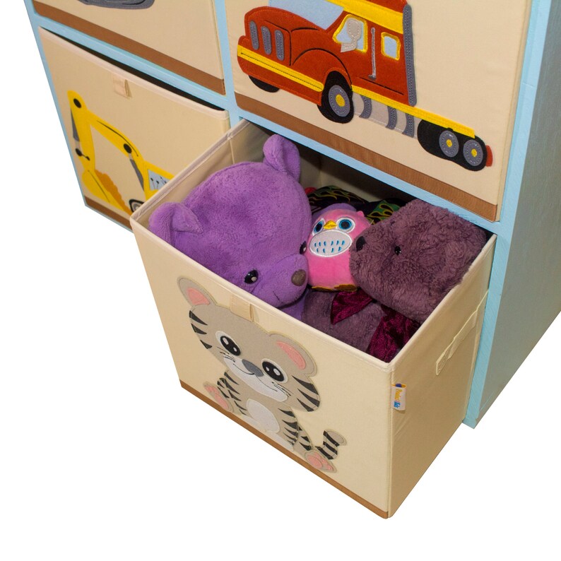 Product 4 Kids Collapsible Toy Storage Bin Fabric Toy Etsy