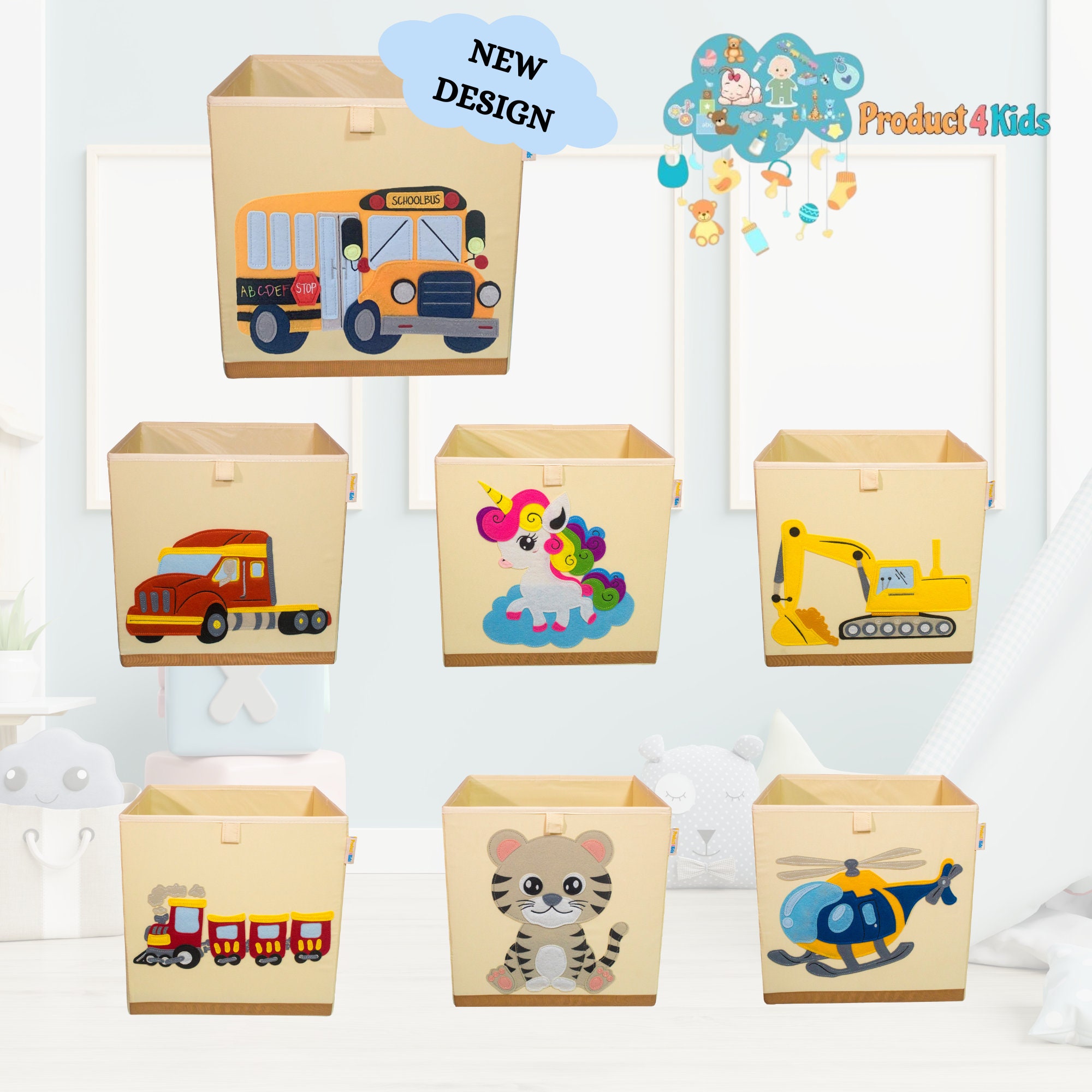 Baby Storage Box, Toys Storage Basket, Toys Organizer Storage, Children  Storage Box, Storage Box With Lid Decorative Storage Box With Handle 