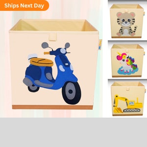 Kids Foldable Toy Storage Bin – Scooter Design