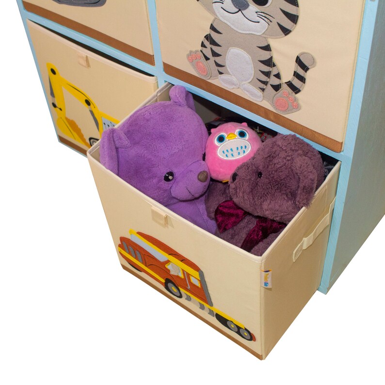 Product 4 Kids Collapsible Toy Storage Bin Fabric Toy Etsy