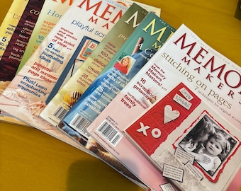 Lot of 7 Memory Makers Craft Scrapbooking Magazines 2002-2003 + BHG Scrapbooks