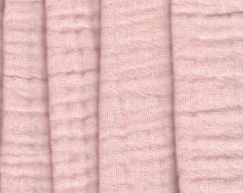 Orange Cotton Bubble Gauze Fabric 1 yard Piece 60” wide Lightweight Summer Fabric