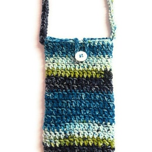 Piccola borsa a tracolla per donna, porta cellulare, borsa per telefono, borsa porta telefono all'uncinetto