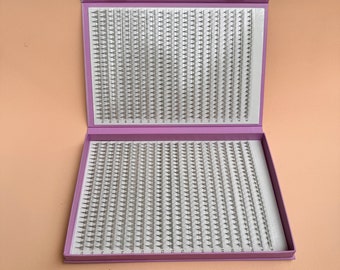 XXL 10D, 0.05 Mix tray, 10d premade fans eyelash extensions, mix lengths, ~1000 fans each box