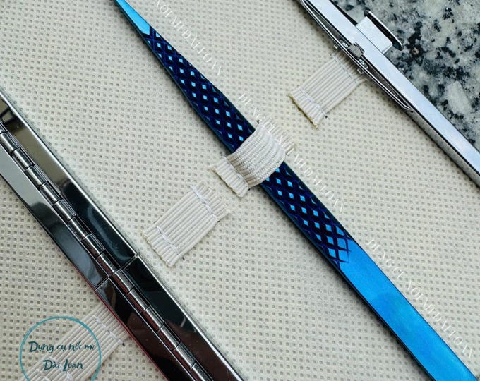Straight isolation lash tweezers 14cm