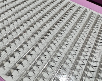 XXL 8D, 0.07 Mix tray, 8d premade fans eyelash extensions, mix lengths, ~1000 fans each box