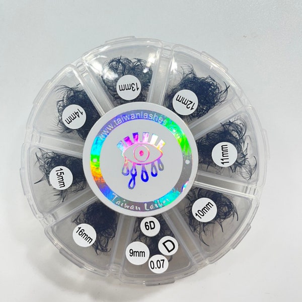 Mix Premade eyelash extensions fans 16d 14d, 12d, 10d, 8d, 7d, 6d, 5d, 4d