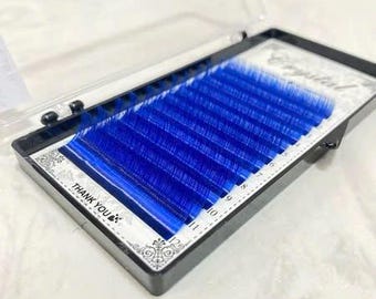 Colored Faux Mink Lash Extensions – 0.07mm Mixed Tray (9-15mm) | 10 Bright Easy Fan Colors