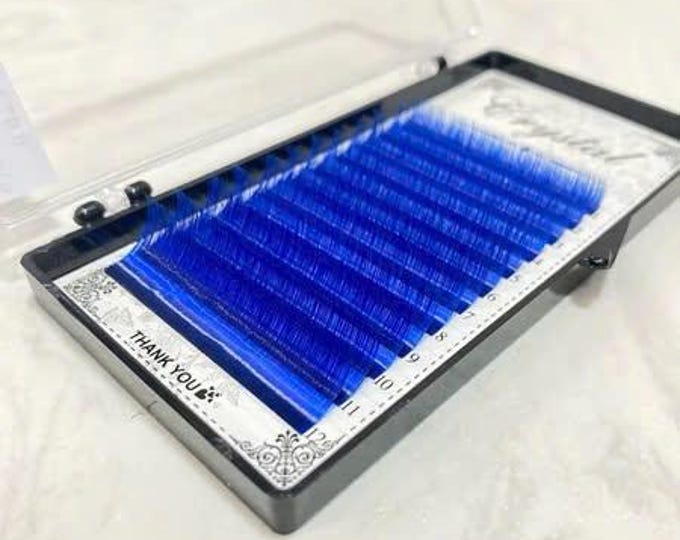 Colored Faux Mink Lash Extensions – 0.07mm Mixed Tray (9-15mm) | 10 Bright Easy Fan Colors