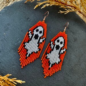 Violet Halloween earrings, Halloween ghost, Halloween gift, ghost earring, gothic earring, halloween jewelry, gothic jewelry image 8