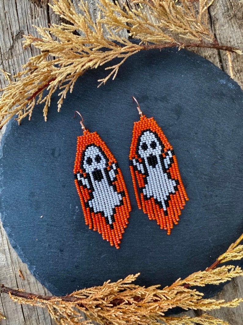 Violet Halloween earrings, Halloween ghost, Halloween gift, ghost earring, gothic earring, halloween jewelry, gothic jewelry image 7