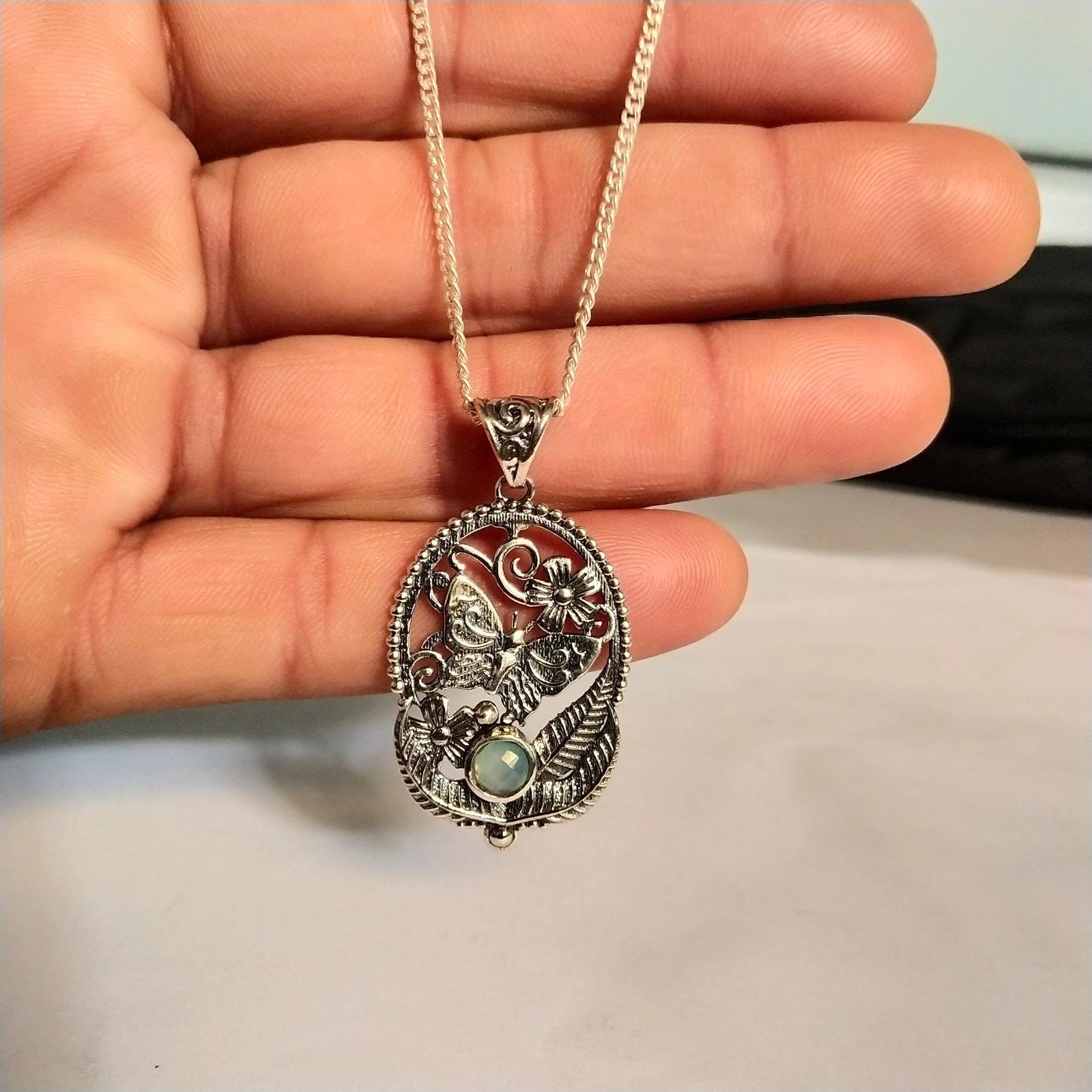 Esse Collar Floral De Marcasita De Plata De Ley Art Nouveau Con