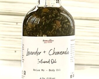 Organic Lavender-Chamomile face Oil- 100% Organic Body Oil by 4everalive Labs