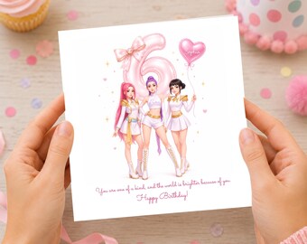 Kpop 6th Birthday Invitation Template Huntrix Girl Pop Star Party Invite Editable Canva Template Instant Download Printable Invite