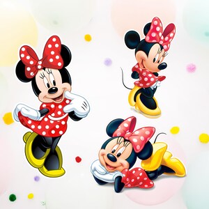Minnie Mouse Birthday Party Decorations | Printable Table Backdrop | Disney characters | Instant Download image 3