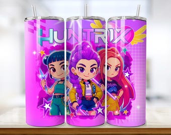 Tumbler Wrap Bundle Anime Chibi Girls Boys 20oz Skinny Tumbler Wrap PNG Sublimation Design Bundle Instant Download Digital File