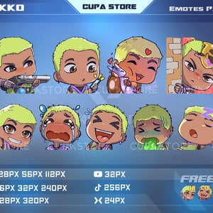 Gekko Valorant Emotes, Gekko Emotes // Twitch Emotes, Discord Emotes, Youtube Emotes.
