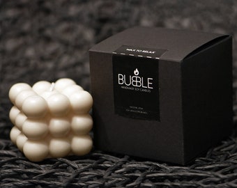 Vela de burbuja / Vela de burbuja de cera de soja / Velas Art Deco