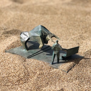Dune, Matador, House Atreides, Salusan Bull Statue, Desert Planet, 3D Printing, Figure, Handmade