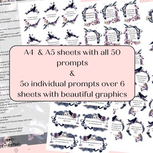 50 Shadow Journal Prompts Printable PDF
