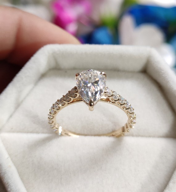 1/4カラットダイヤモンド女性用結婚指輪 14Kゴールド FINEROCK 1/4 Carat Diamond Womens We 並行輸入品 ハート型 4カラット IGI 認定 ラボ グロウン ダイヤモンド ハロー