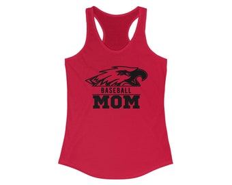 Eagles Baseball Mom tank Women's Ideal Racerback Tank