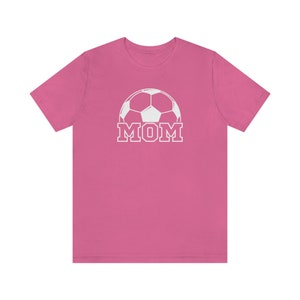 Soccer Mom half soccer ball colors Unisex Jersey Short Sleeve Tee