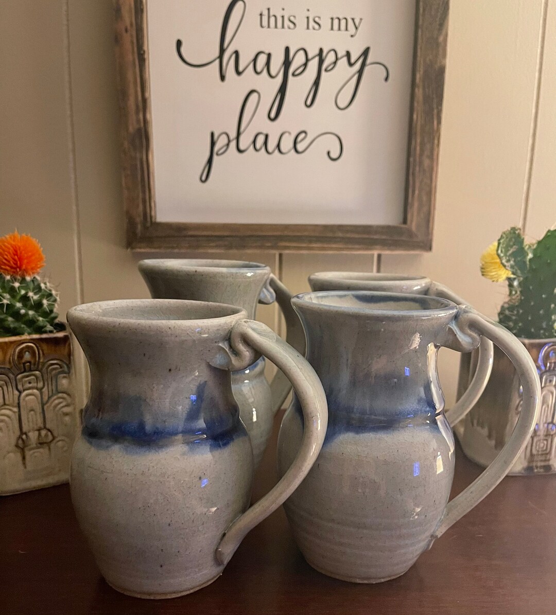 Hand Thrown Pottery Mugs Etsy
