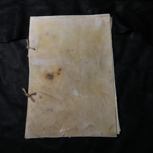 Vellum Notebook - Antique Paper - Handmade Notebook - Goat Skin - Parchment Notebook - Medieval Notebook - Authentic Notebook -Free Shipping