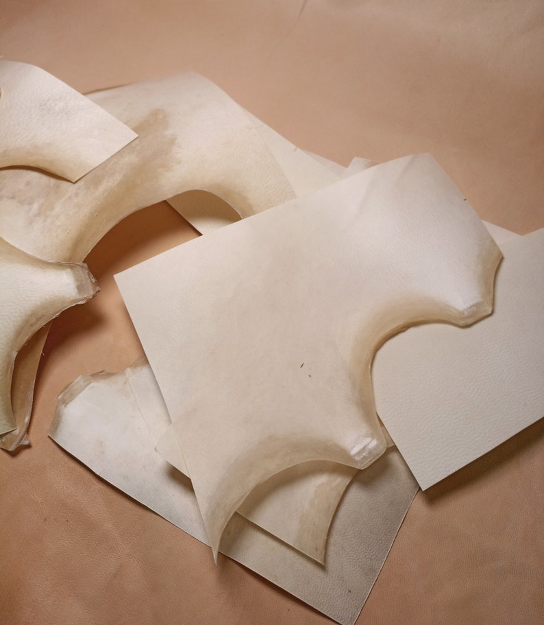 Real Parchment Cuttings Mixed Goatskin Parchment Piece Etsy