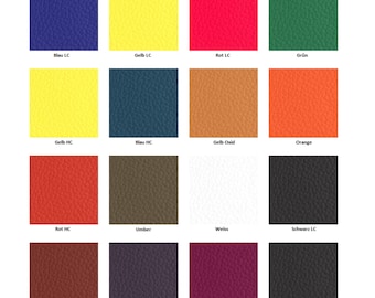 LEDER MISCH FARBEN - in 16 verschiedenen Mischfarben - um Leder aller Art zu Färben wie Handtaschen, Schuhe, Accessoires & Möbel