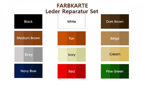 Furniture Clinic LEATHER COMPLETE REPAIR Kit Scratches, Abrasions