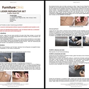 COMPLETE LEATHER REPAIR KIT - Repairs scratches, abrasions, tears, etc. in all types of leather - Furniture, bags & cars image 10