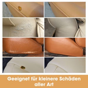 COMPLETE LEATHER REPAIR KIT - Repairs scratches, abrasions, tears, etc. in all types of leather - Furniture, bags & cars image 5