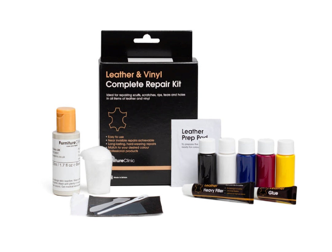 Furniture Clinic LEATHER COMPLETE REPAIR Kit Scratches