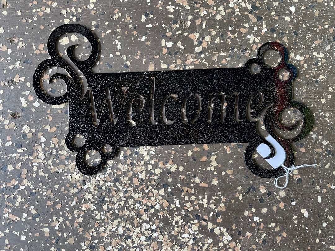 Powder Welcome Signs Powder Coated Metal Welcome Sign, Indoor or Outdoor - Etsy