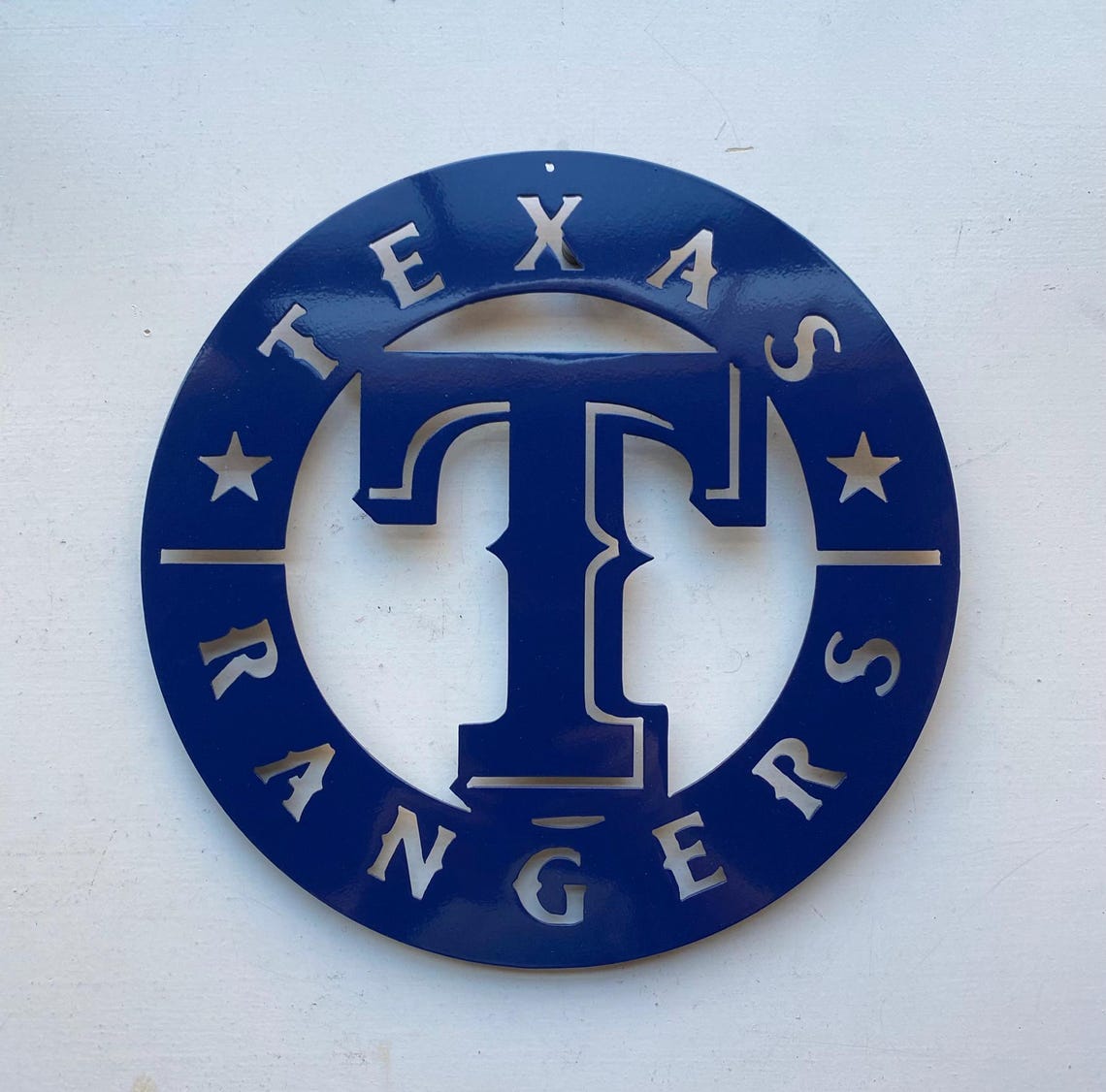 Metal Ranger Sign Texas Rangers Round Metal Powder-coated Sign - Etsy