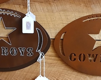 Dallas Cowboys metal powder-coated football