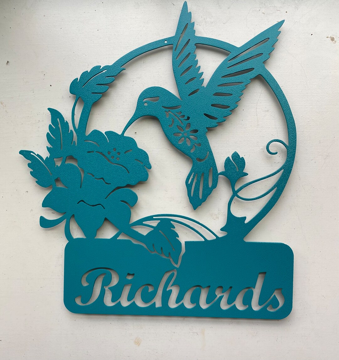 Personalized Hummingbird Sign - Etsy