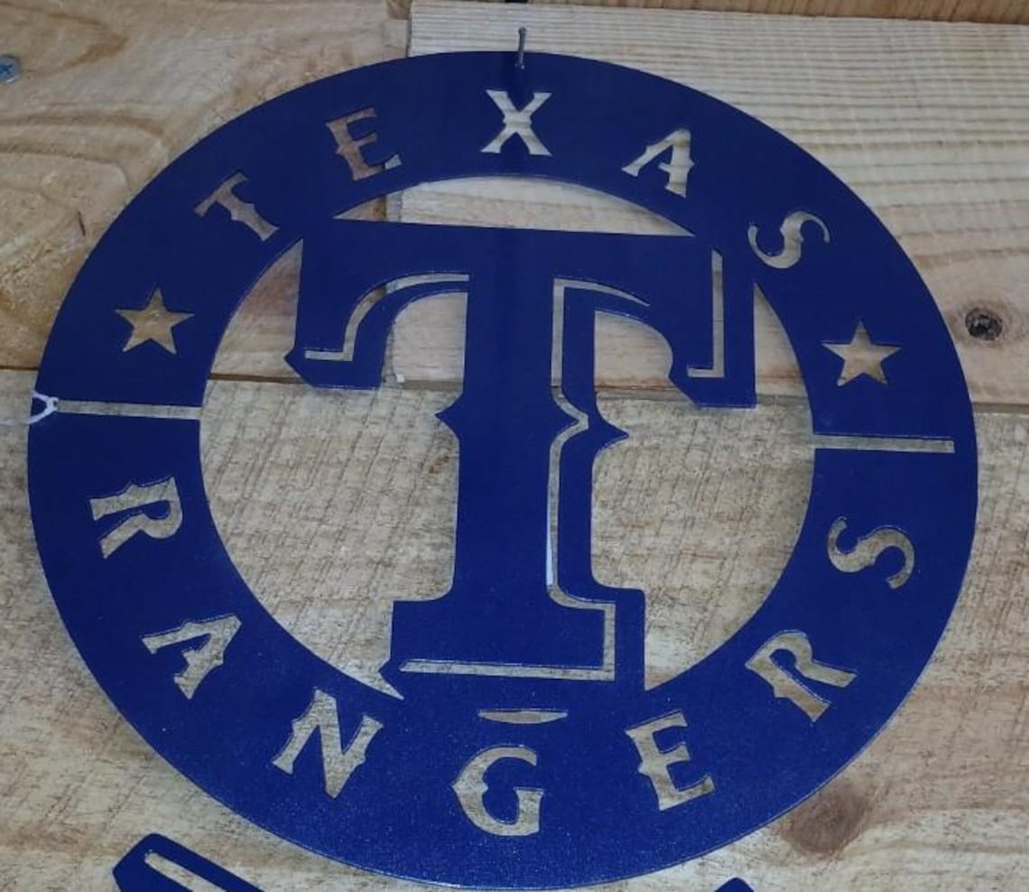 Metal Ranger Sign Texas Rangers Round Metal Powder-coated Sign - Etsy