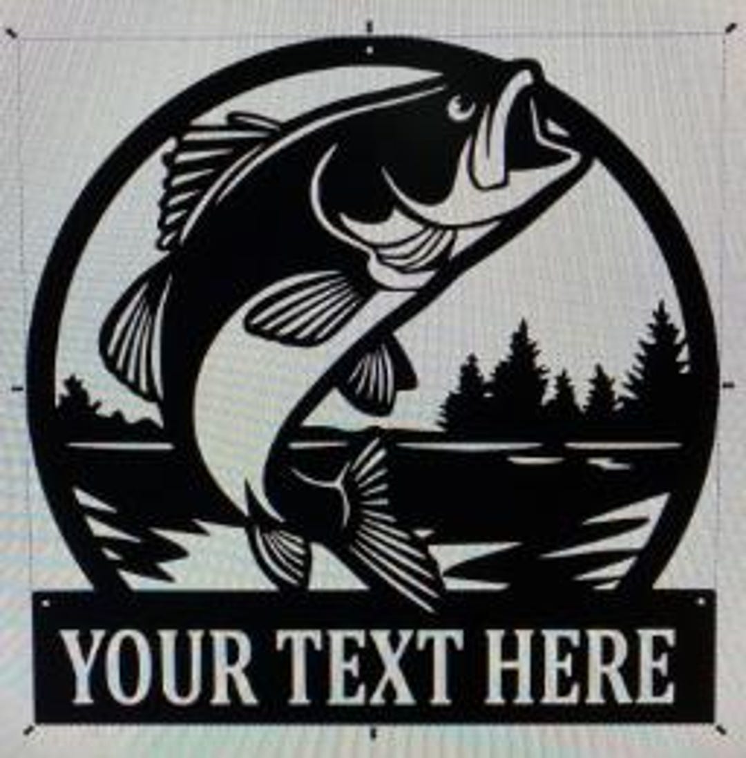 Metal Powder-coated Personalized Fish Sign - Etsy