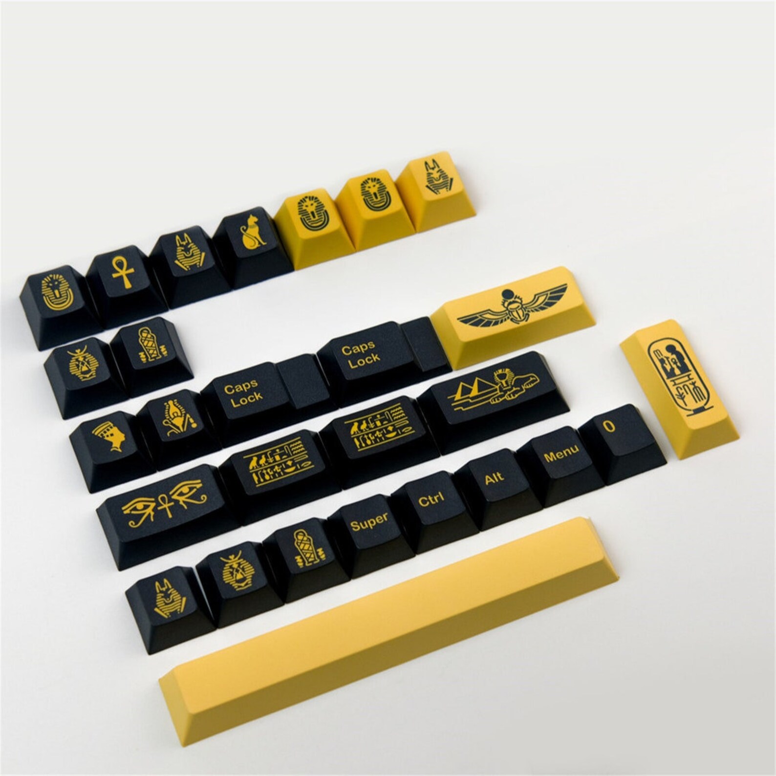 132pcs Ancient Egypt Theme Keycap Setpbt Keycapcherry Etsy