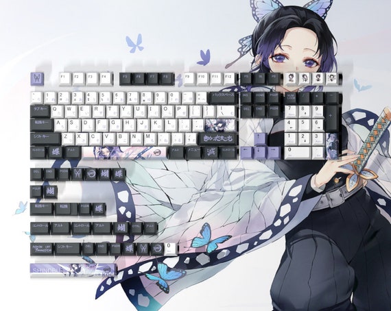 Demon Slayer 108 Keycaps Sub Japanese For Mechanical Keyboard