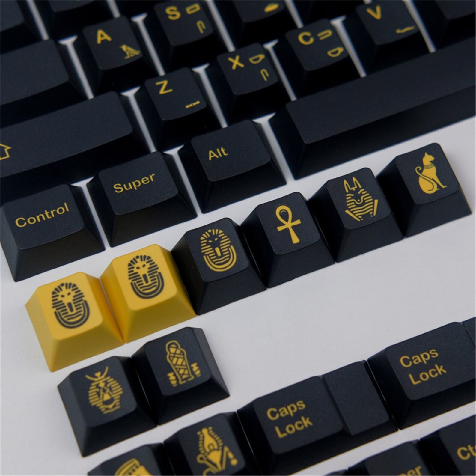 132pcs Ancient Egypt Theme Keycap Setpbt Keycapcherry Etsy