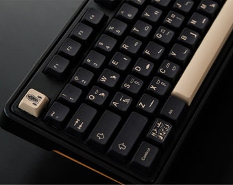 140pcs,Egyptian Pharaoh Theme Keycap Set, Black Keycap, XDA PBT Keycap, Mechanical Keyboard Keycap, Minimalist Keycap, Gaming Accessories