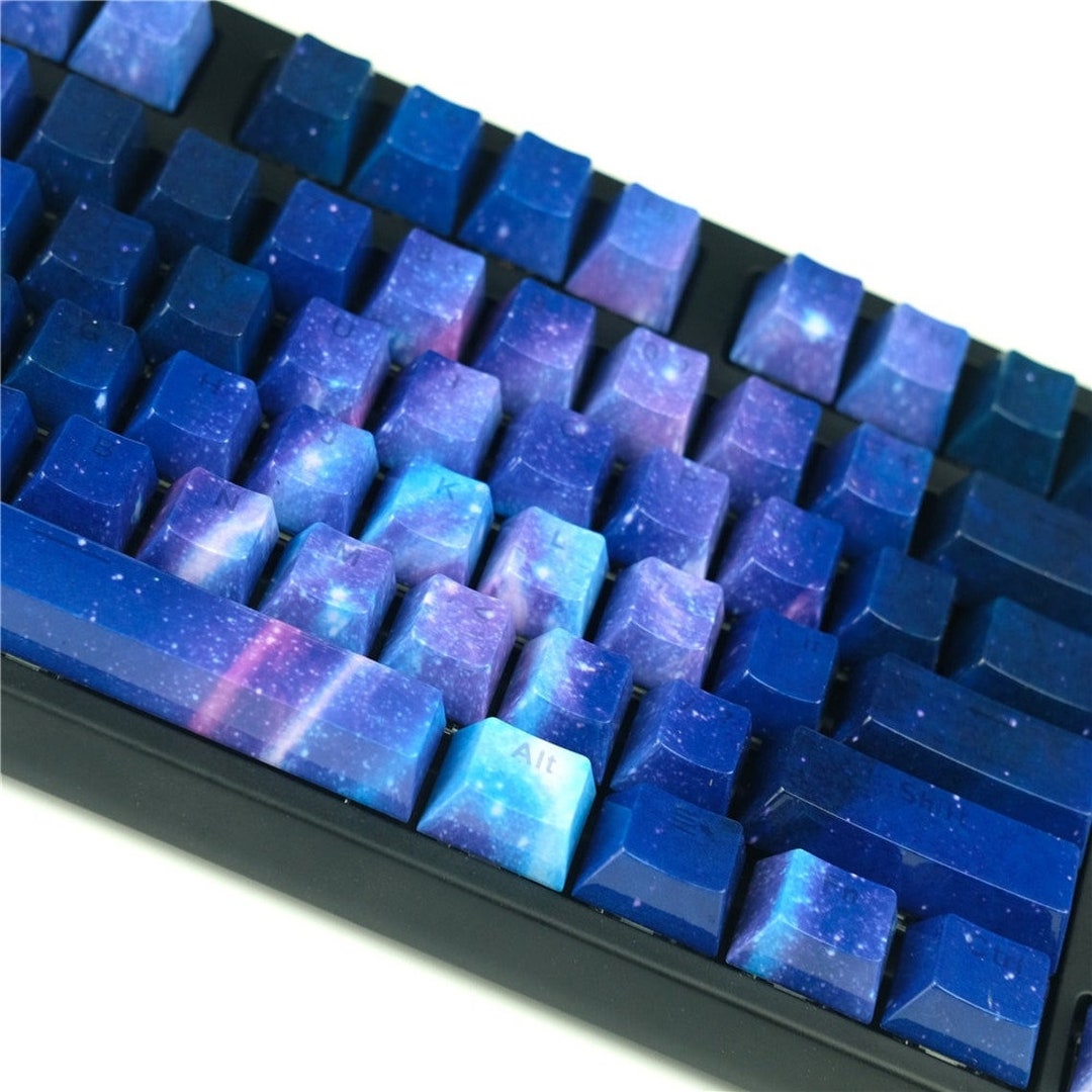 104 Keycap Set Space Universe Key Cap ABS Double Color Backlit Key Caps